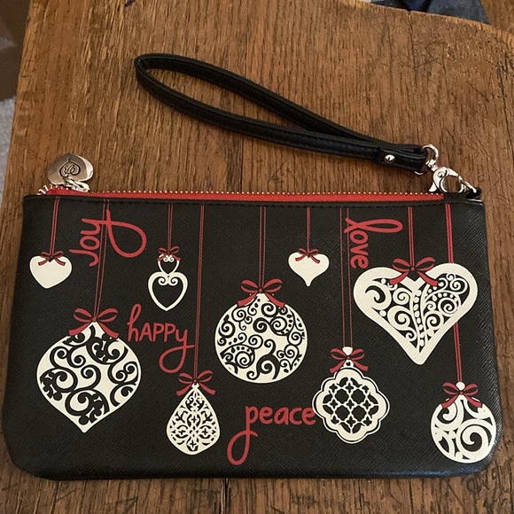 Brighton Love Notes Holiday Ornaments Wristlet NWOT - Picture 1 of 3